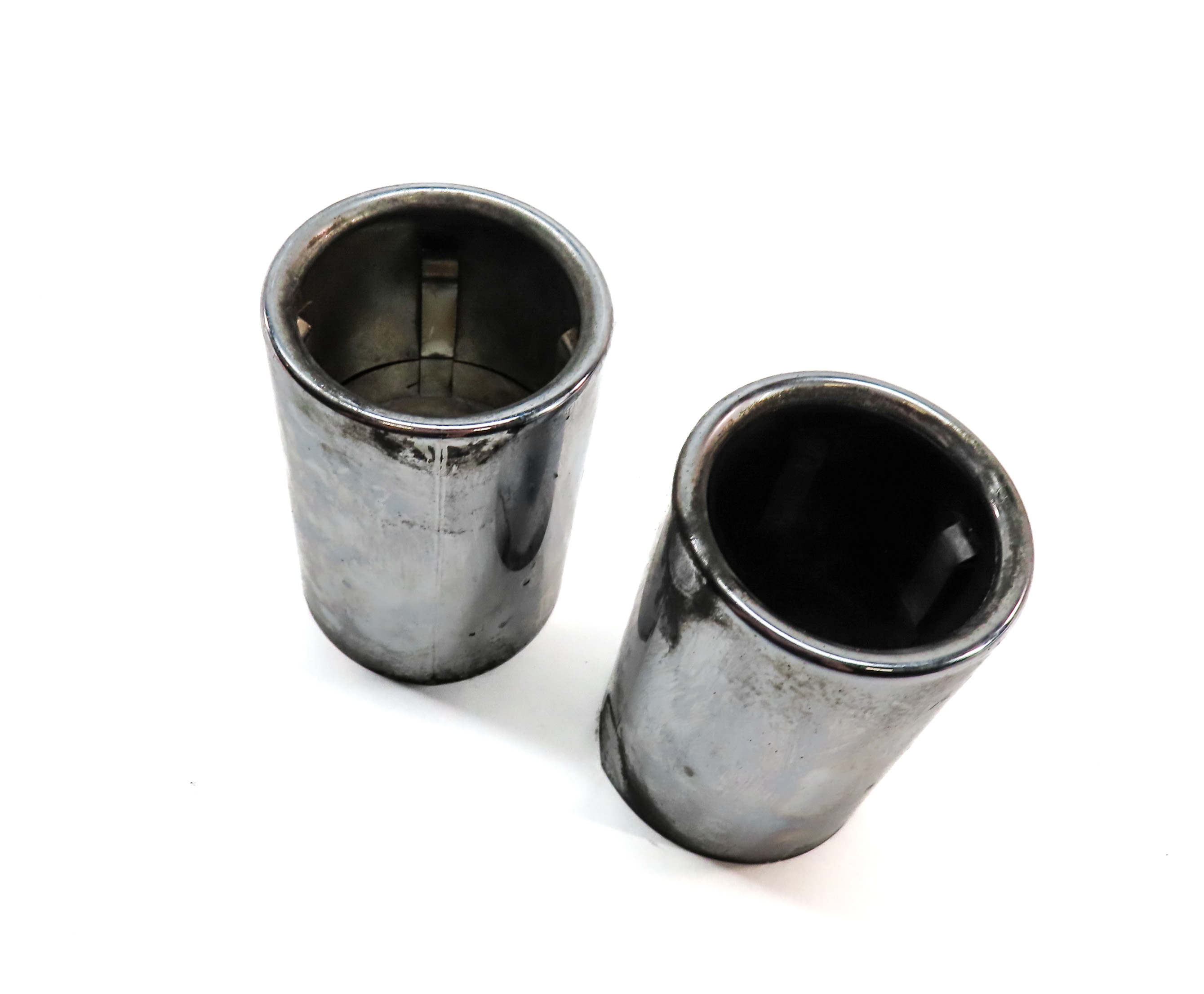 17-24 BMW 228i X1 F22 F48 REAR MUFFLER EXHAUST PIPE TIP SET/2 (CHROME) — exact item pictured